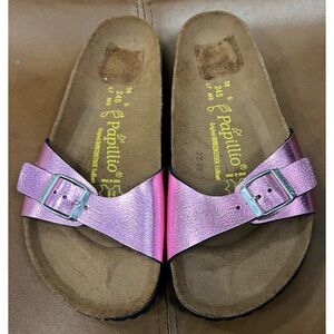 Birkenstock Papillio Metallic Pink Madrid Sandals Size 38
